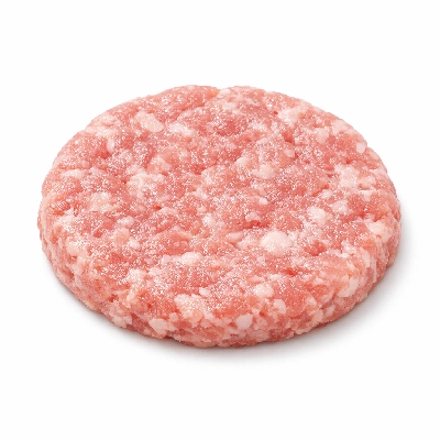 Pork sausage link patty reduced fat unprepared