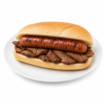 Portillo's Beef-N-Sausage Sandwiches Combo Beef and Char-Grilled Sausage