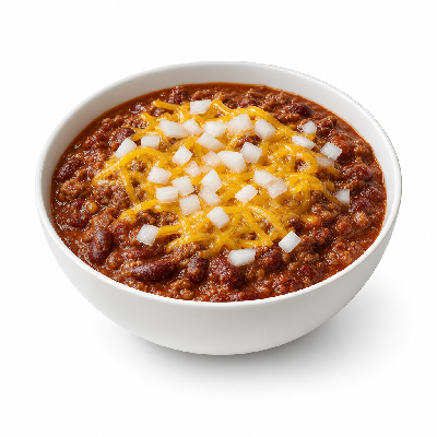 Portillo's Bowl of Chili with Cheese and Onions