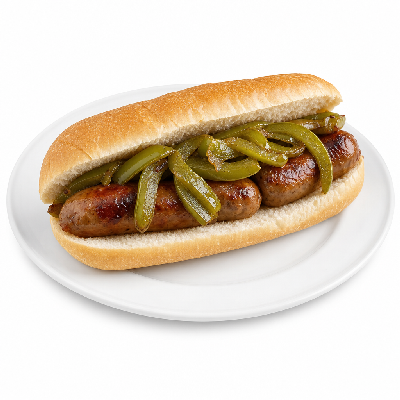 Portillo's Italian Sausage with Green Peppers Sandwich