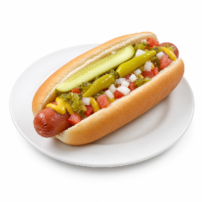 Portillo's Jumbo Hot Dog with Everything