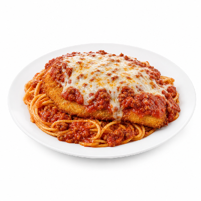 Portillo's Pastas Chicken Parmesan with Meat Sauce
