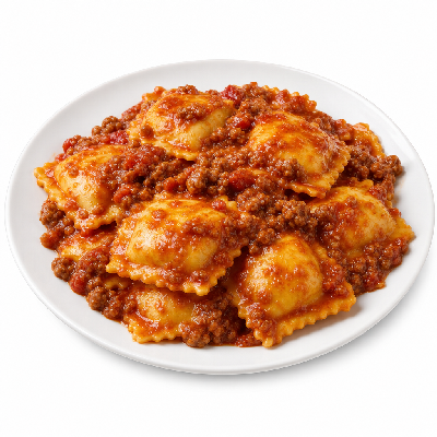 Portillo's Pastas Double Stuffed Cheese Ravioli with Meat Sauce