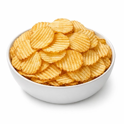 Potato chips without salt reduced fat