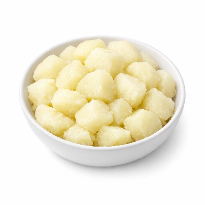 Potatoes boiled without skin without salt