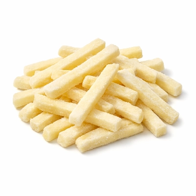 Potatoes french fried all types salt not added in processing frozen as purchased