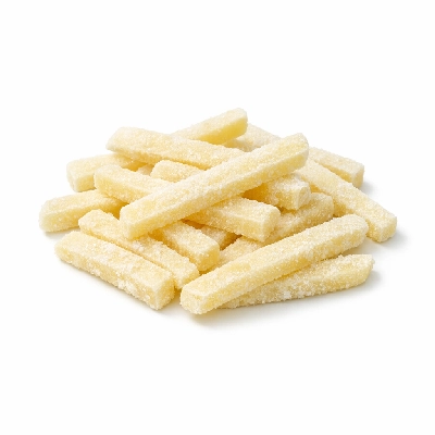 Potatoes frozen french fried par extruded unprepared