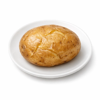 Potatoes microwaved with skin without salt