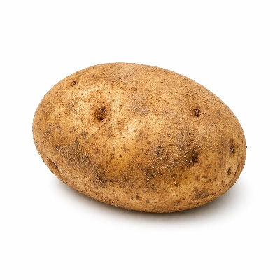 Potatoes raw skin