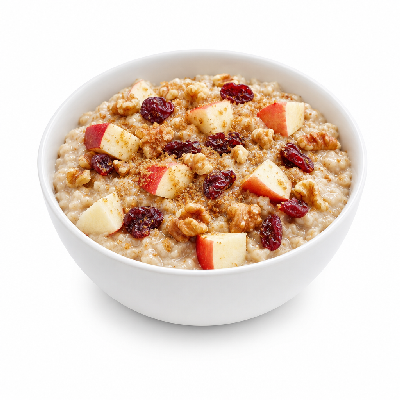 Potbelly Breakfast Oatmeal Apple Cranberry Walnut & Brown Sugar Bowl
