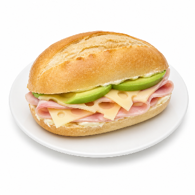 Potbelly Original Ham Swiss Avo Mayo Sandwich