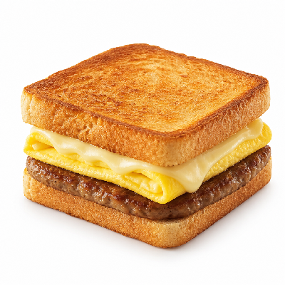 Potbelly Sandwich Breakfast Sausage Egg and Cheese Square