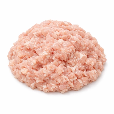 Poultry mechanically deboned from backs and necks with skin raw