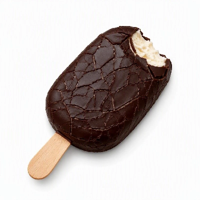 President's Choice Frozen Desserts Chocolate Fudge Crackle Ice Cream Bar Vanilla