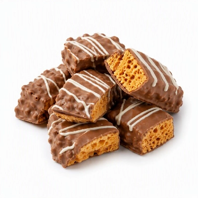 President's Choice Milk Chocolate Covered Sponge Toffee with White Drizzles