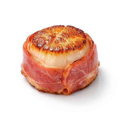 Prosciutto-wrapped scallops