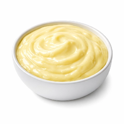 Puddings banana dry mix instant prepared with whole milk