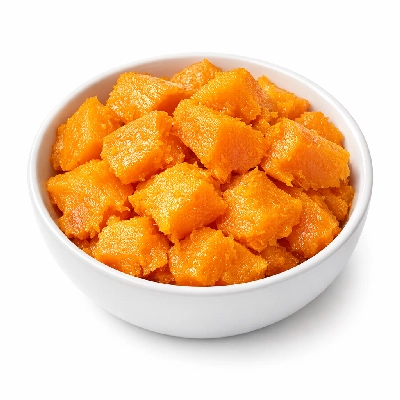 Pumpkin boiled with salt