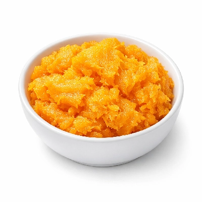 Pumpkin boiled without salt