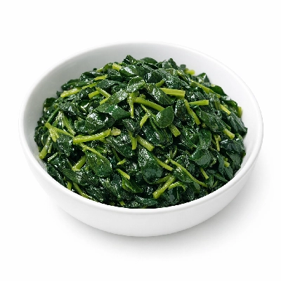 Purslane cooked boiled drained without salt