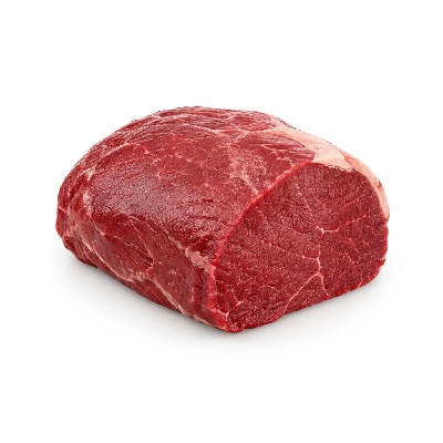 Raw Beef Round Eye of, All Grades, Separable Lean Only, Trimmed to 1/8 Inch Fat