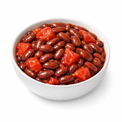 Red beans with tomatoes