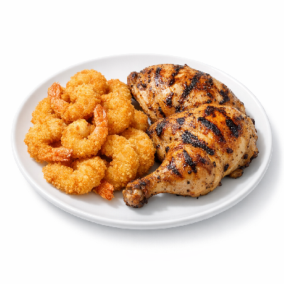 Red Lobster Shrimp and Wood-Grilled Chicken Hand-Breaded-Shrimp