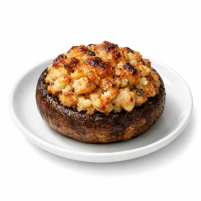 Red Lobster Tabletop Book Menu Appetizers Lobster-Crab-and-Seafood-Stuffed Mushrooms