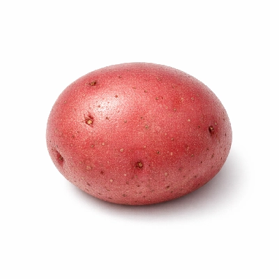 Red potatoes with skin raw