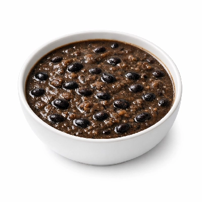 Restaurant latino black bean soup
