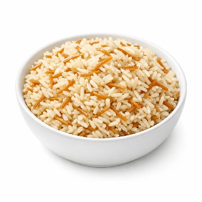Rice and vermicelli mix pilaf flavor prepared with 80% margarine