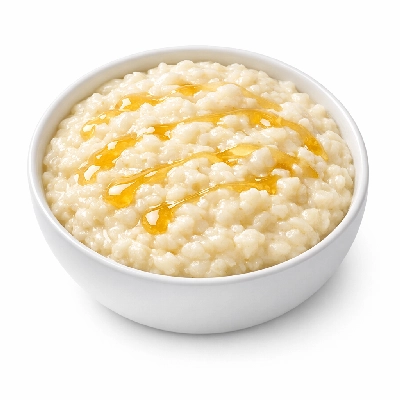 Rice pudding with honey