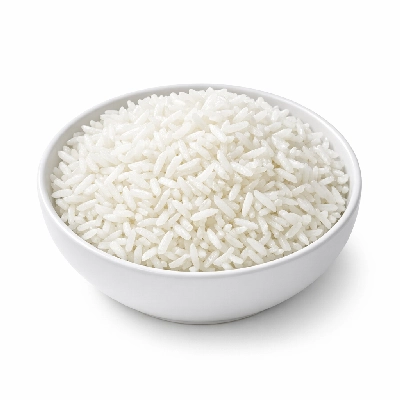 Rice white long-grain parboiled unenriched cooked