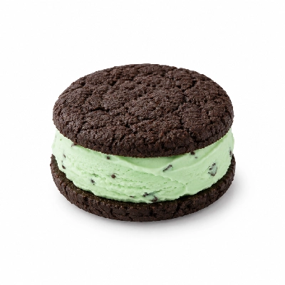 Ritter's Frozen Custard Novelty Items Cubby Paw Sandwich with Mint Frozen Custard
