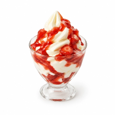 Ritter's Frozen Custard Signature Sundaes Strawberry Delight