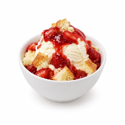 Ritter's Frozen Custard Signature Sundaes Strawberry Shortcake