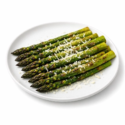 Roasted asparagus with parmesan