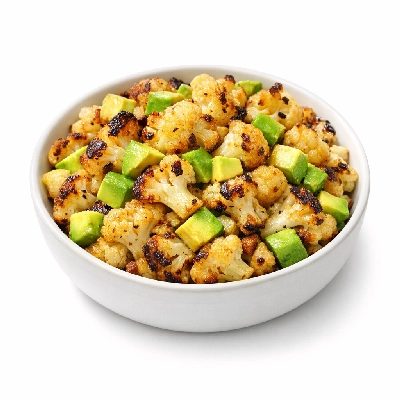 Roasted Cauliflower Taco Filling with Avocado