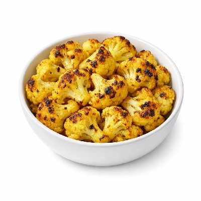 Roasted Cauliflower with Lemon and Turmeric