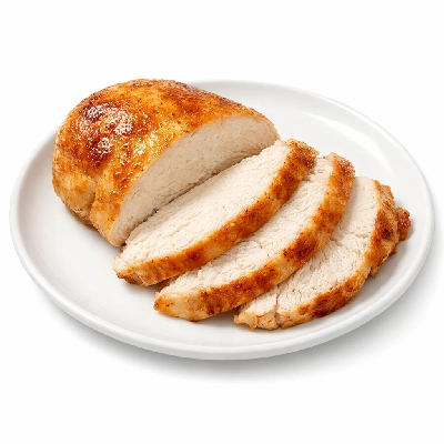 Rotisserie chicken breast meat only skinless