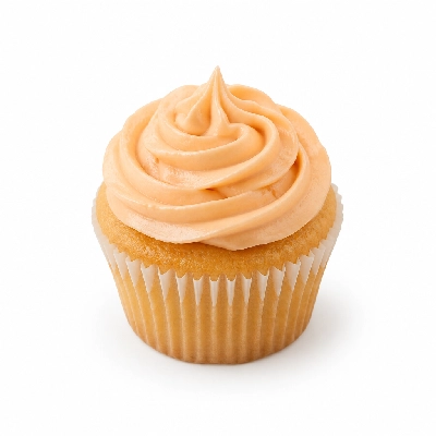 Ryan's Grill, Buffet & Bakery Peach Cupcake