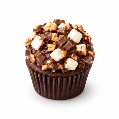 Ryan's Grill, Buffet & Bakery Rocky Road Cupcake