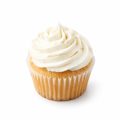 Ryan's Grill, Buffet & Bakery White Cupcake Decorated