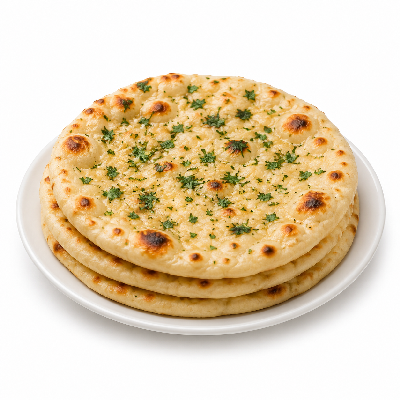 Sainsbury's Bakery Flame Baked Garlic & Coriander Naans Taste the Difference