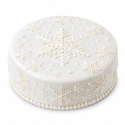 Sainsbury's Bakery Fully Iced Snowflake Cake Taste the Difference