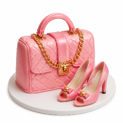 Sainsbury's Bakery Handbag & Shoes Cake