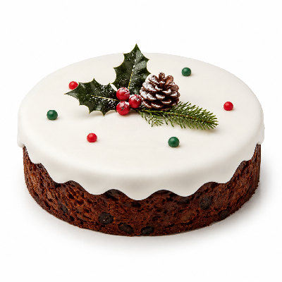 Sainsbury's Bakery Soft Iced Topped Christmas Cake