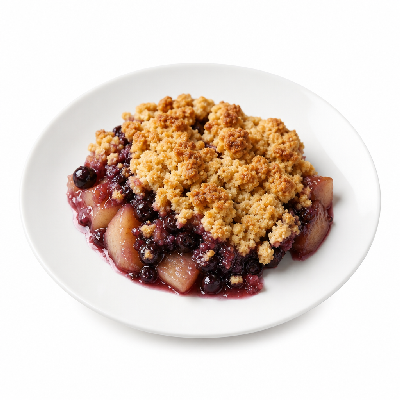 Sainsbury's Desserts Hot Pear & Blackcurrant Crumble