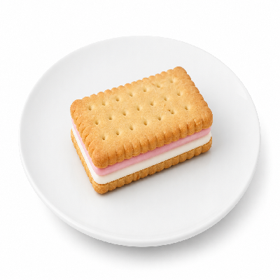 Sainsbury's Food Cupboard Biscuits Lunchbox Caxton's Pink and Whites