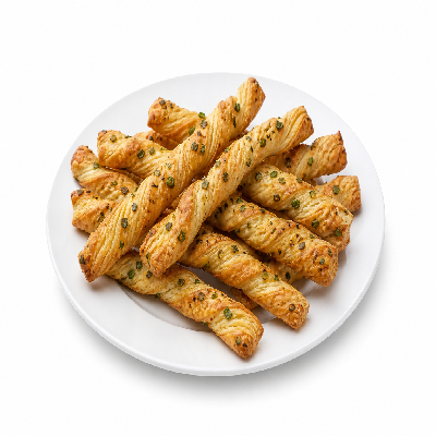 Sainsbury's Food Cupboard Biscuits Savoury All Chive & Onion Puff Pastry Twists
